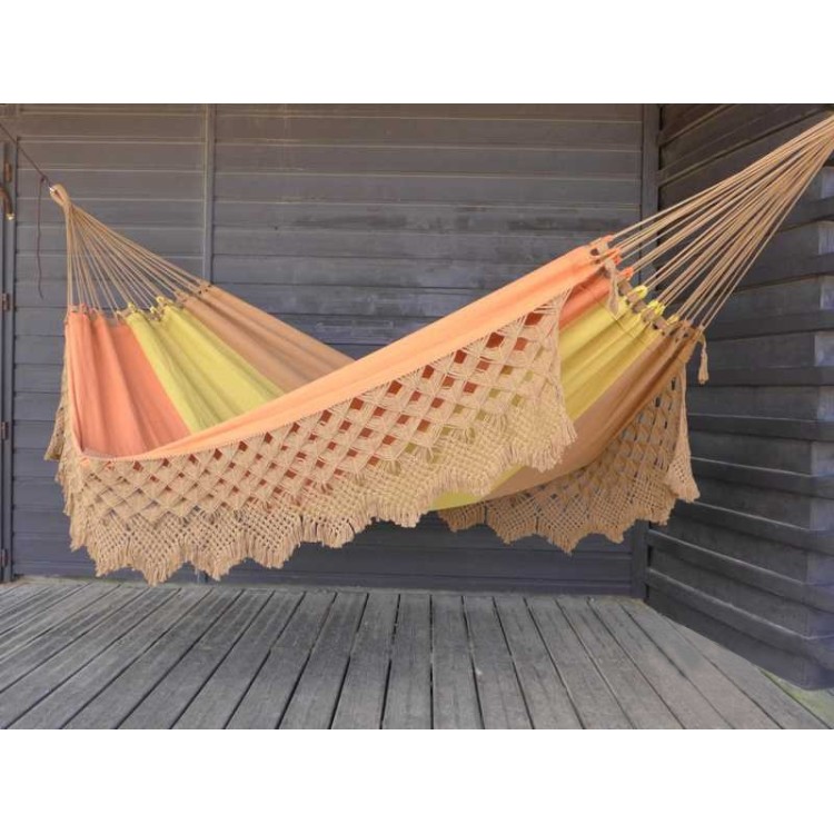 Hamac caramel a franges