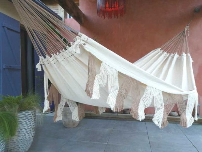 hamac du brésil écru luxe