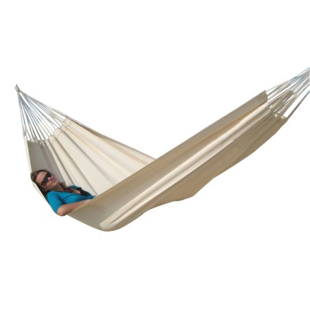 Hamac L unicolor ecru sur fond blanc