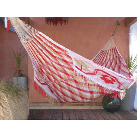 Hamac Grand Luxe WAYUU  marine bleu mordoré