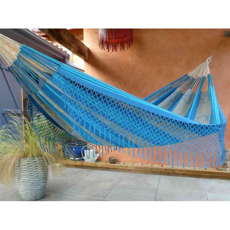 hamac bleu luxe