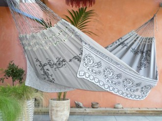 Hamaca Mocoto Gris bordada