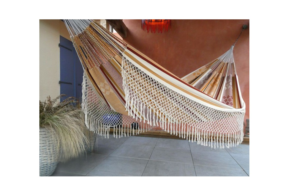 hamac ecru marron