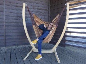 Silla hamaca con soporte...