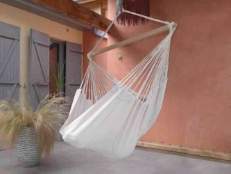 Chaise hamac XXL CARIBENA Ecru