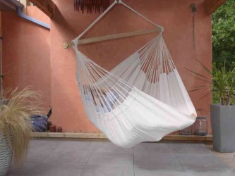 Chaise hamac XXL CARIBENA Ecru