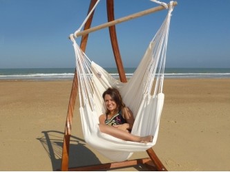 Hamac Chaise coton écru