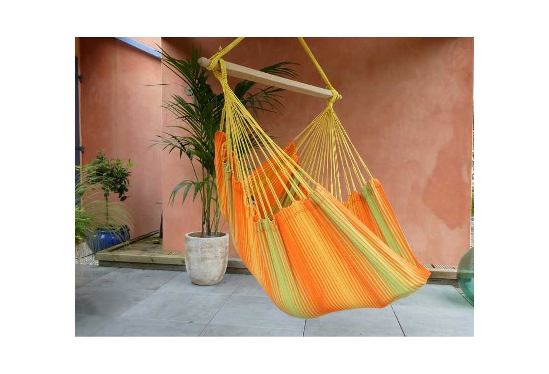 hamac chaise orange vert