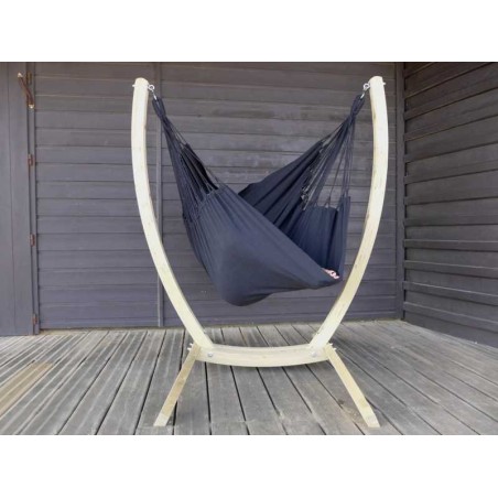hamac chaise avec support noir