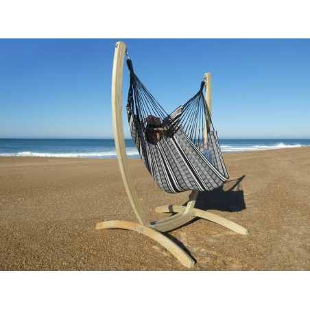 support hamac chaise bois