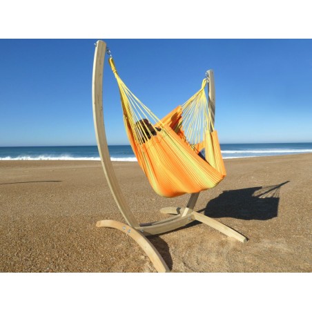 hamac-chaise orange avec support