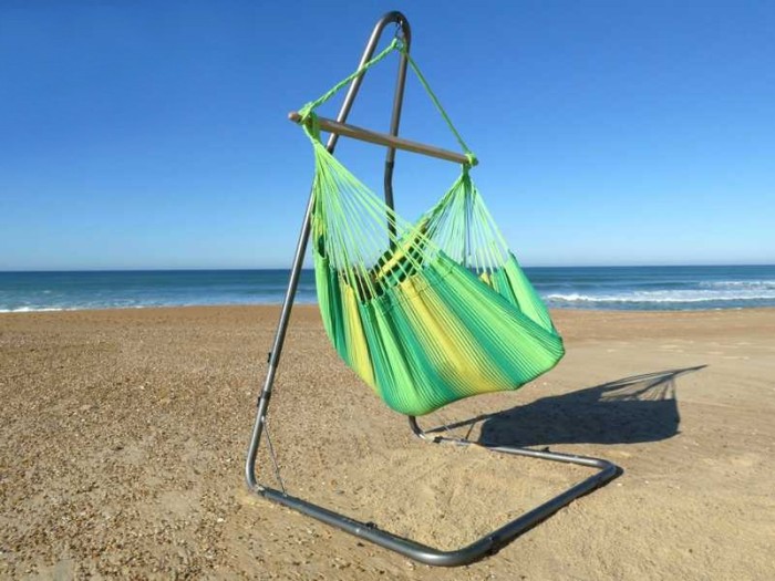 HAMAC CHAISE XXL VERT SUR SUPPORT