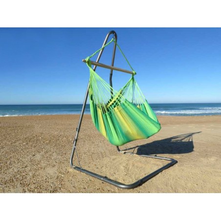HAMAC CHAISE XXL VERT SUR SUPPORT
