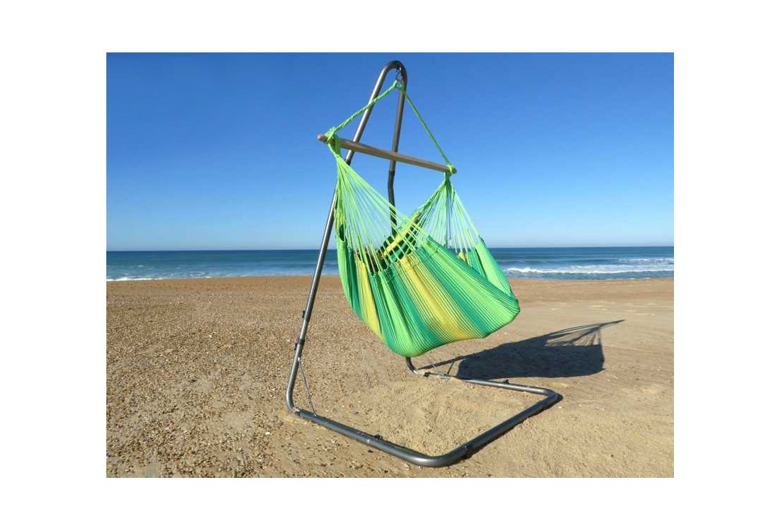 HAMAC CHAISE XXL VERT SUR SUPPORT