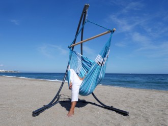 Silla hamaca con soporte...