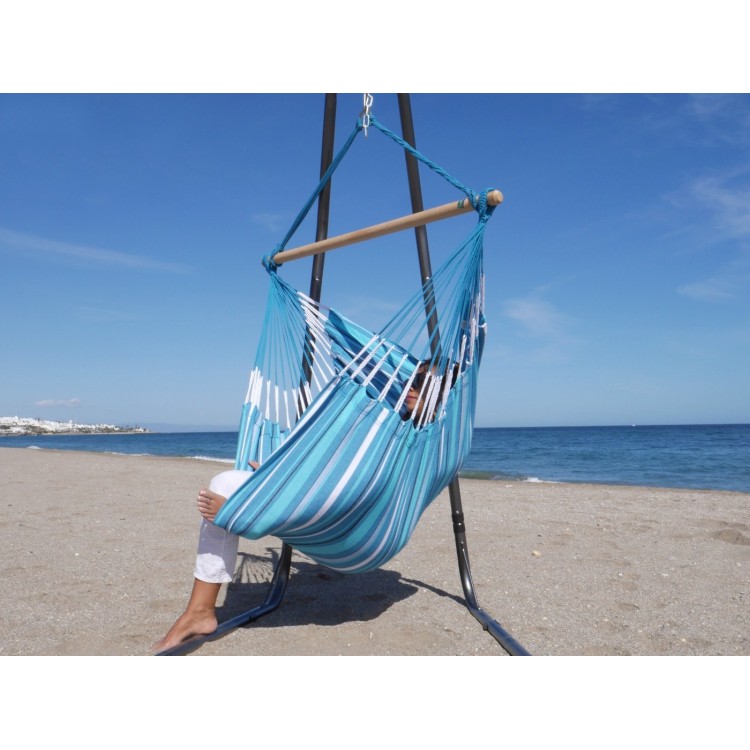 chaise hamac xl bleue