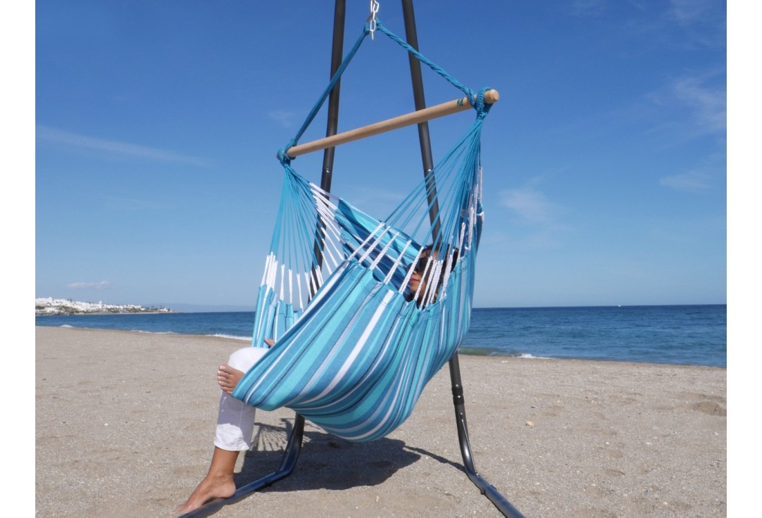 chaise hamac xl bleue