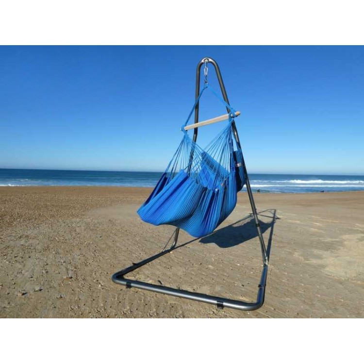 hamac chaise et support bleu