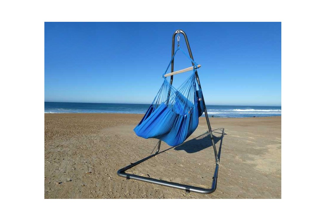 hamac chaise et support bleu