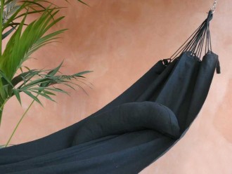 coussin hamac noir