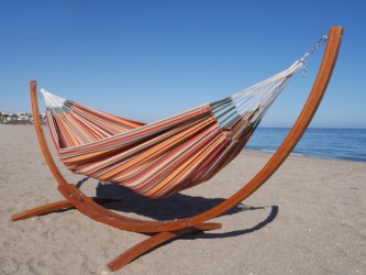 hamaca avec support bois