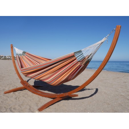 hamaca avec support bois