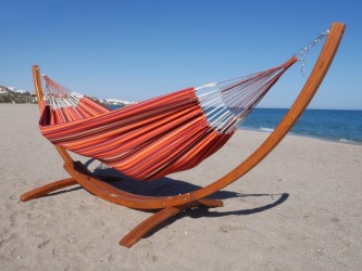 hamac orange sur pied