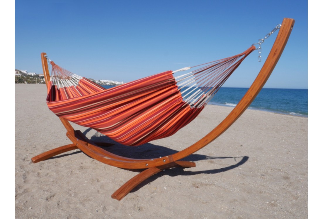 hamac orange sur pied