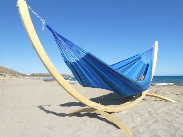 HAMAC BLEU XL AVEC SUPPORT