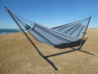 hamac bleu avec support