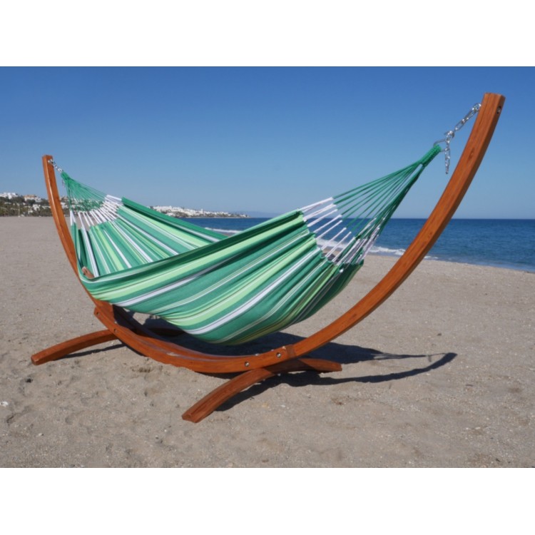 hamac vert avec support