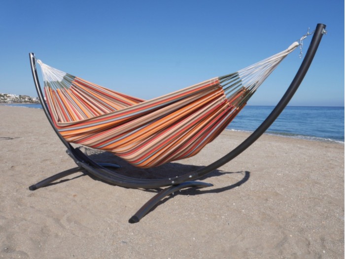 support metal et hamac