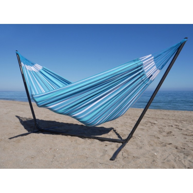 hamac avec support bleu