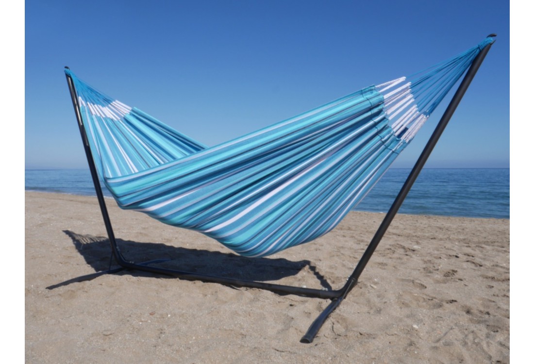 hamac avec support bleu