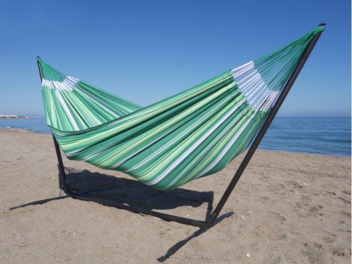 hamac sur pied vert