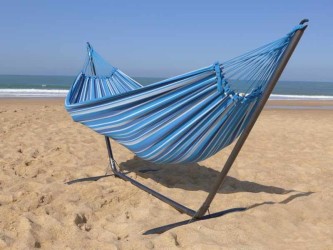 hamac + support bleu