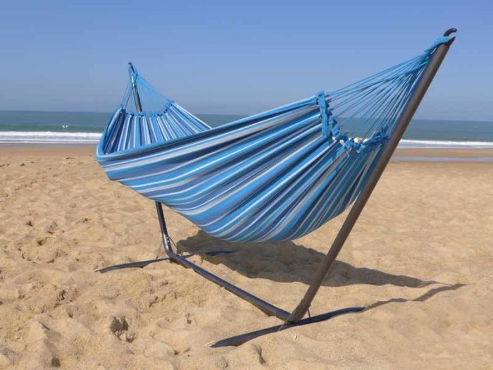 hamac + support bleu