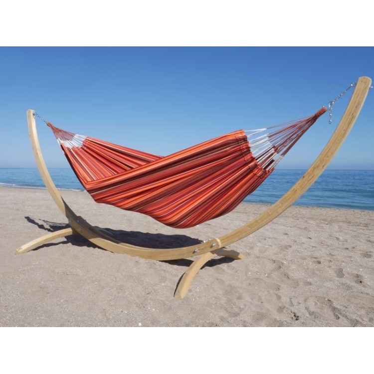 HAMAC AVEC SUPPORT ORANGE