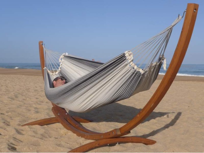 Support hamac Latino Relax L 3 gris