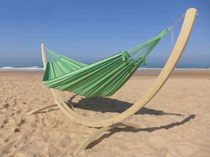 Hamac sur pied vert