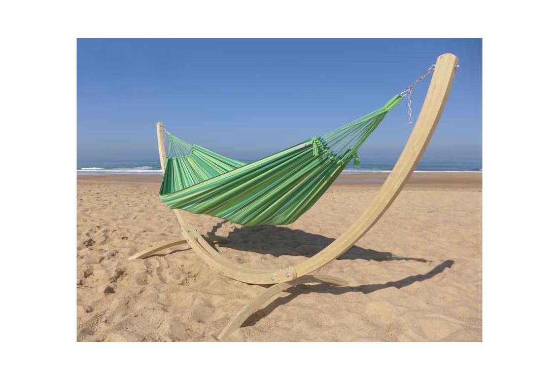Hamac sur pied vert