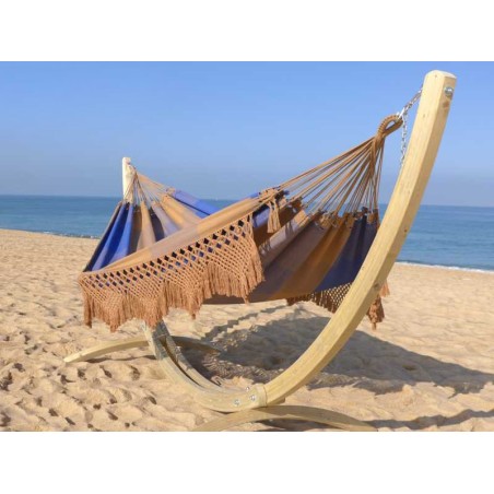 Hamac caramel avec support