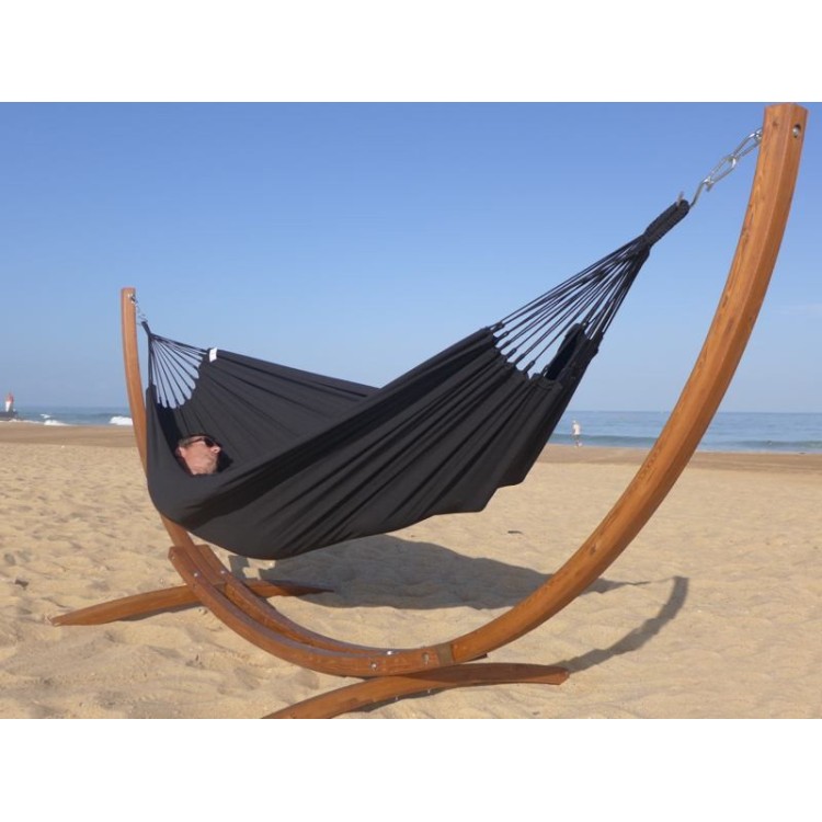 Hamac noir avec support