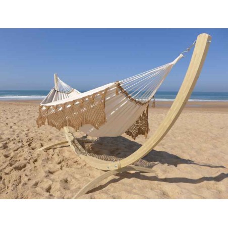 hamac avec support beige