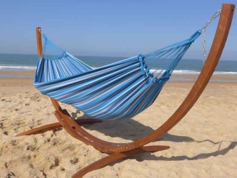 hamac avec support bleu