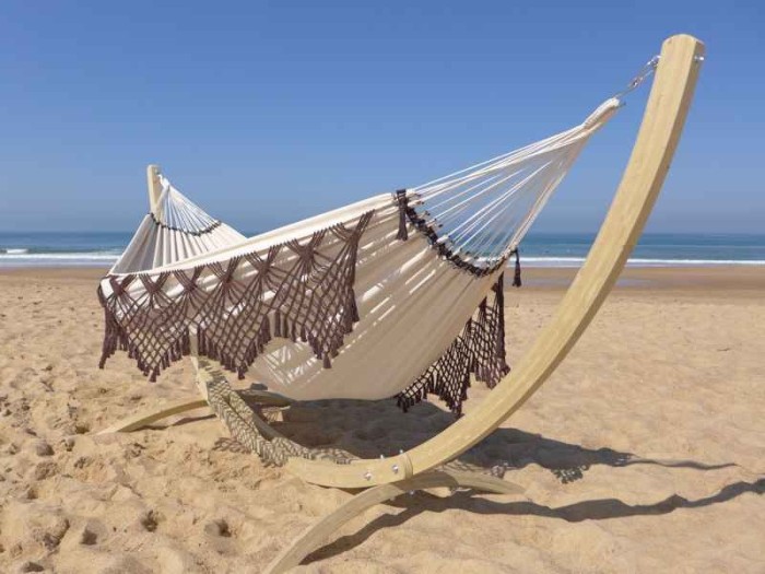 hamac avec support marron