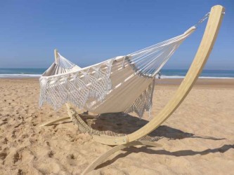 hamac avec support gris