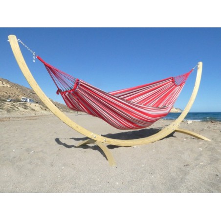 Hamac avec support rouge