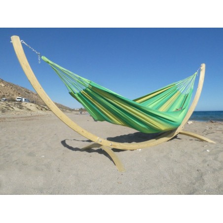 HAMAC DUO VERT AVEC SUPPORT