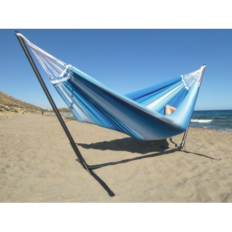 hamac et support bleu